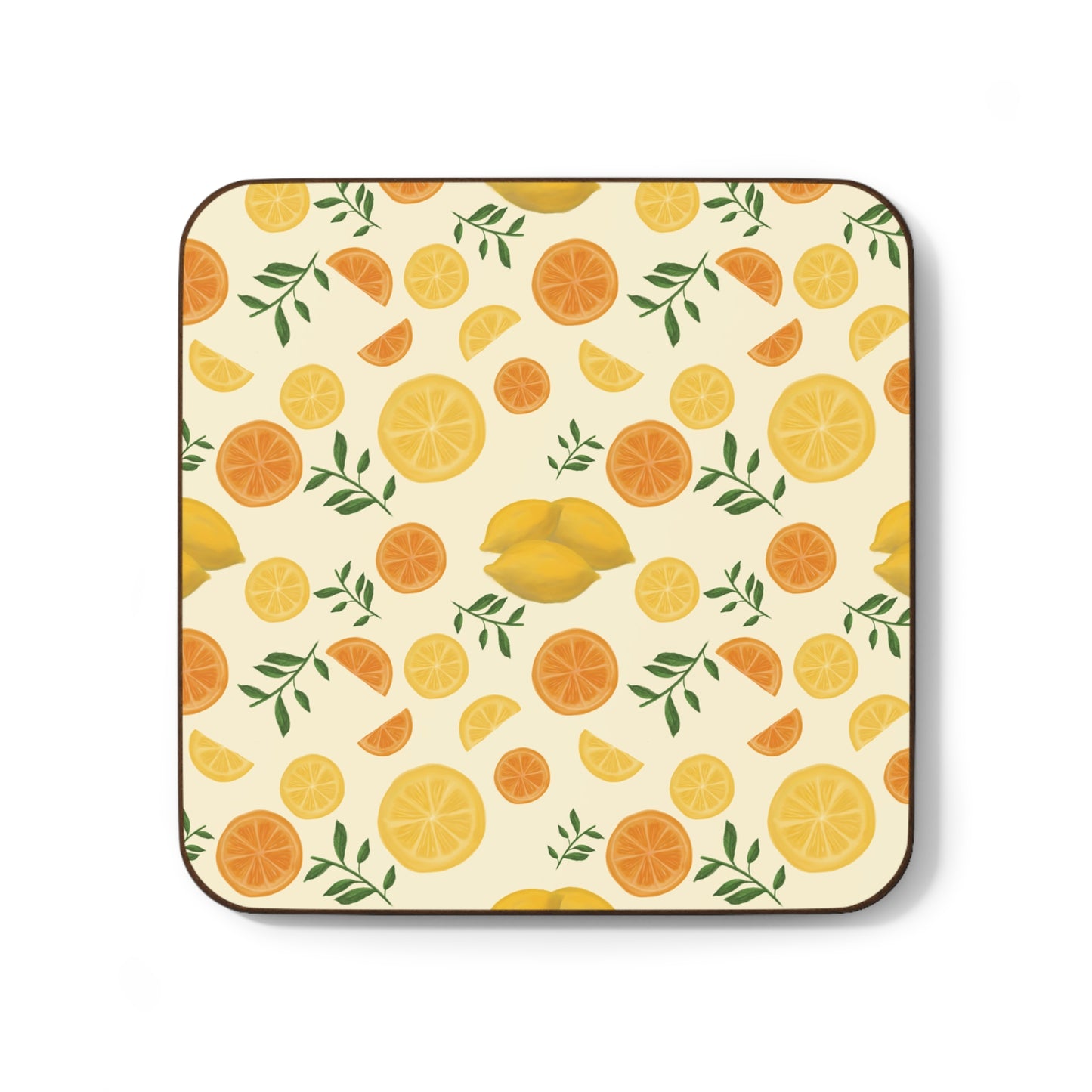 Citrus Hardboard Back Coaster