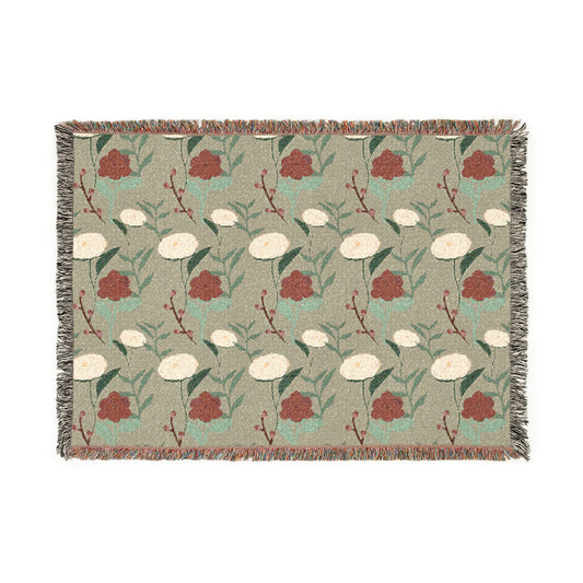 Woven Blanket -the garden
