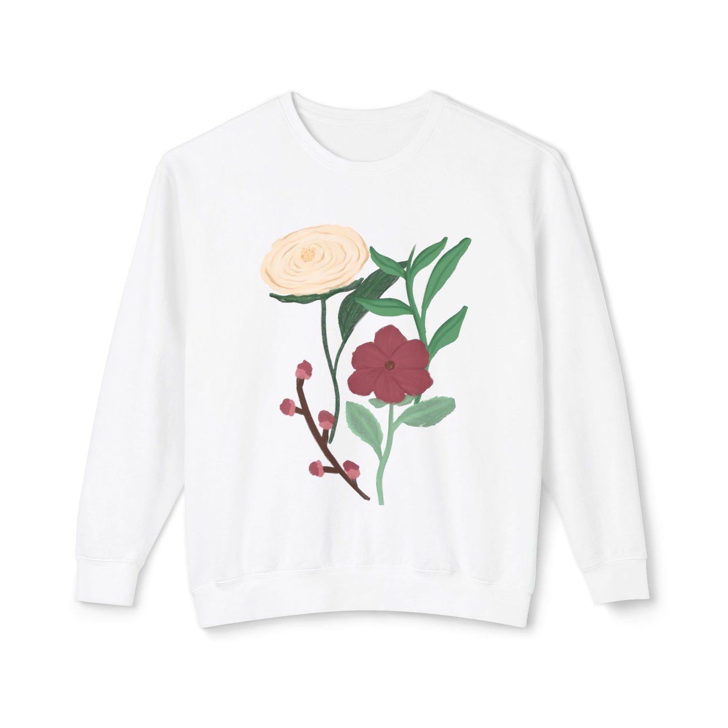 The garden-Unisex Lightweight Crewneck Sweatshirt