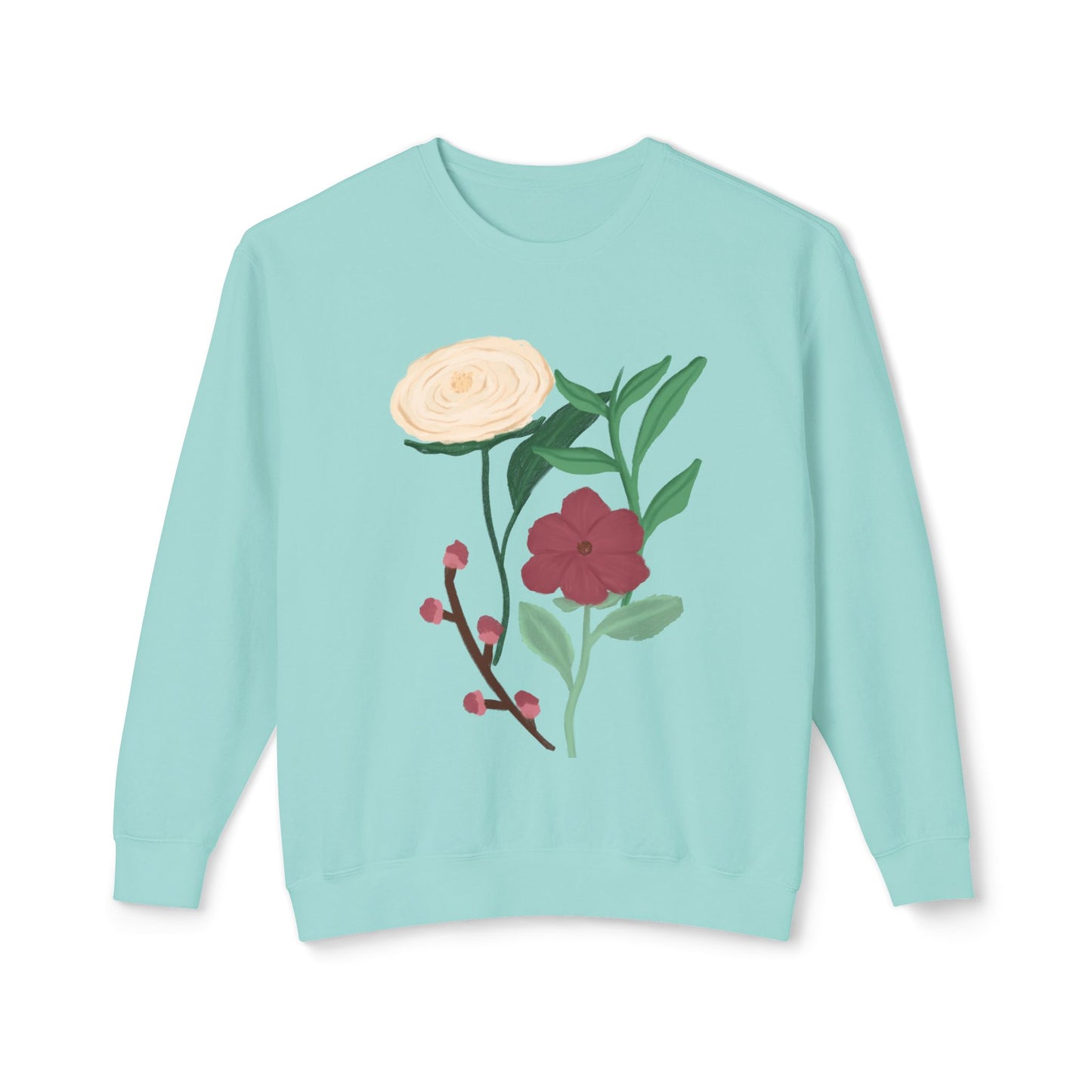 The garden-Unisex Lightweight Crewneck Sweatshirt